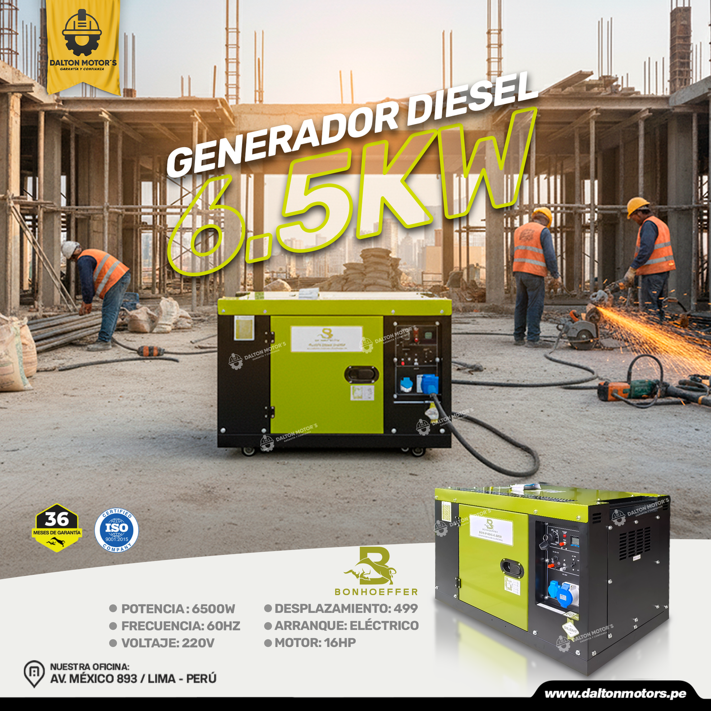 Generador Bonhoeffer Diesel 6.5KW