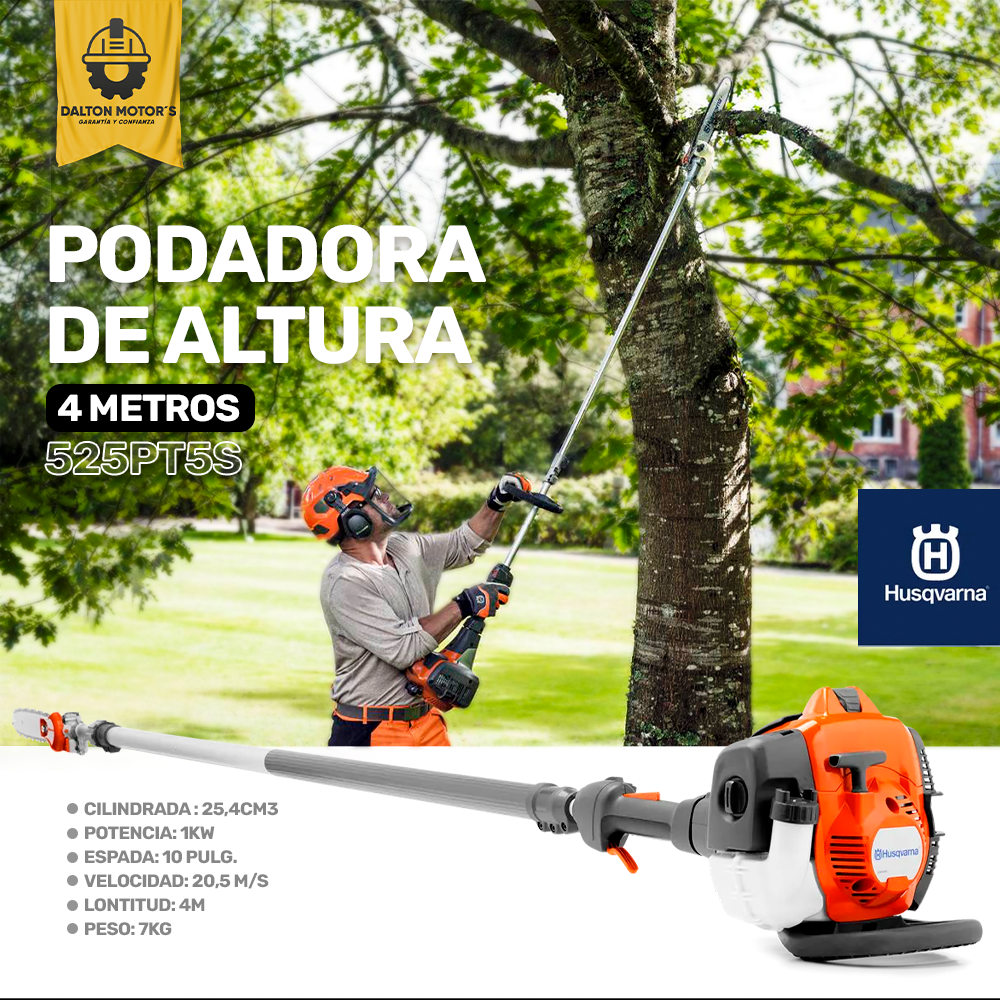 Podadora de altura Husqvarna 525PT5S